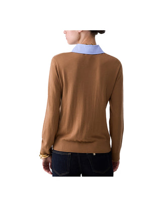 MAGLIONE DONNA CON COLLETTO RIMOVIBILE WF6452 L9440 LIU JO 