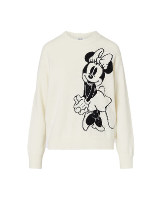 MAGLIA JACQUARD IN LANA MRS MOUSE - PANNA WF6455 L9450 LIU JO 