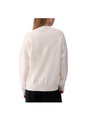 MAGLIA JACQUARD IN LANA MRS MOUSE - PANNA WF6455 L9450 LIU JO 