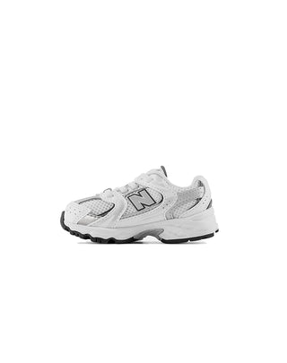SNEAKERS INFANT " 530 BUNGEE LACE " - WHITE/INDIGO SILVER IZ530 SB1 NEW BALANCE 