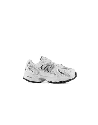 SNEAKERS INFANT " 530 BUNGEE LACE " - WHITE/INDIGO SILVER IZ530 SB1 NEW BALANCE 
