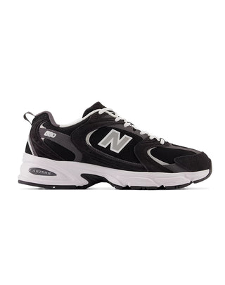 SNEAKERS " 530 " - BLACK WHITE CON METALLIC SILVER MR530 CC NEW BALANCE 