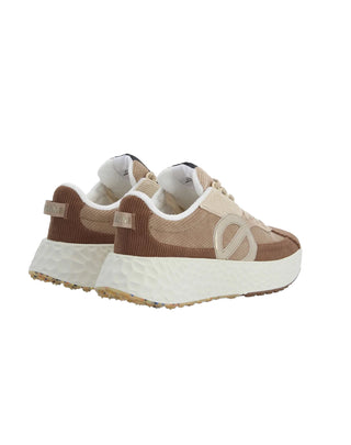 SNEAKERS IN VELLUTO "CARTER RUNNER W" - BEIGE/MARRON KNVCDD04AJ NC NO NAME 