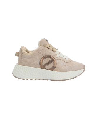 SNEAKERS "CARTER JOGGER W KRISTAL PELLICCIA " - BEIGE/BLANC CASSE NNVECC04AJ ND NO NAME 