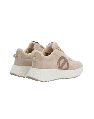 SNEAKERS "CARTER JOGGER W KRISTAL PELLICCIA " - BEIGE/BLANC CASSE NNVECC04AJ ND NO NAME 