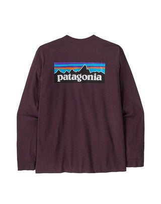 T-SHIRT UOMO MANICA LUNGA CON STAMPA POSTERIORE - BERRY FIG 38518 BYFG PATAGONIA 