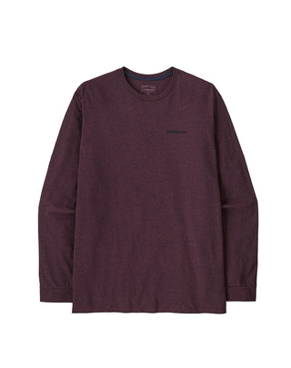 T-SHIRT UOMO MANICA LUNGA CON STAMPA POSTERIORE - BERRY FIG 38518 BYFG PATAGONIA 