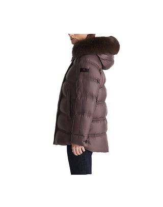 GIACCA DA DONNA "TAKAN MQN 04" CON BORDO IN PELLICCIA - MARRONE PED5439 194 PEUTEREY 