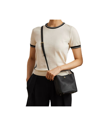 PICCOLA BORSA IN PELLE " REESE " - BLACK 431969365 001 RALPH LAUREN 