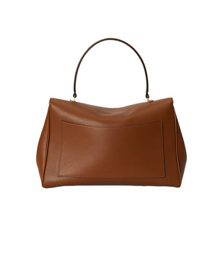 BORSA A  BAULETTO IN NAPPA " FARRAH " - CUOIO 431P11738 001 RALPH LAUREN 