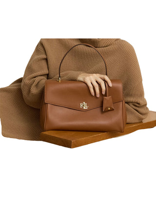 BORSA A  BAULETTO IN NAPPA " FARRAH " - CUOIO 431P11738 001 RALPH LAUREN 