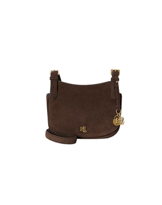 BORSA A TRACOLLA " MARCY " IN CAMOSCIO - MARRONE CASTAGNA 431P15642 004 RALPH LAUREN 