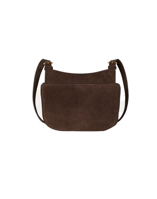BORSA A TRACOLLA " MARCY " IN CAMOSCIO - MARRONE CASTAGNA 431P15642 004 RALPH LAUREN 