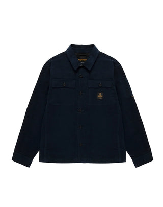 GIACCA CAMICIA UOMO IN COSTE DI VELLUTO " TOWER " - DARK BLUE C18300 F03700 REFRIGIWEAR 