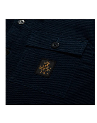 GIACCA CAMICIA UOMO IN COSTE DI VELLUTO " TOWER " - DARK BLUE C18300 F03700 REFRIGIWEAR 