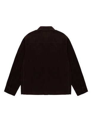 GIACCA CAMICIA UOMO IN COSTE DI VELLUTO " TOWER " - BLACK COFFEE C18300 H01911 REFRIGIWEAR 