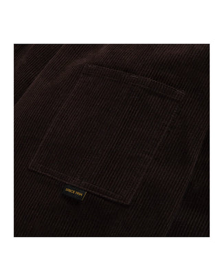 GIACCA CAMICIA UOMO IN COSTE DI VELLUTO " TOWER " - BLACK COFFEE C18300 H01911 REFRIGIWEAR 