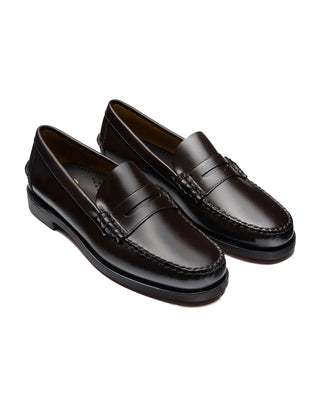MOCASSINO IN PELLE FONDO CUOIO " CLASSIC DAN " - DARK COFFEE 7000300 A2H SEBAGO 