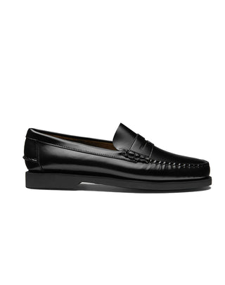 MOCASSINO IN PELLE NERA CON SUOLA GOMMAPIUMA "DAN PO LT" 731243W 902 SEBAGO 