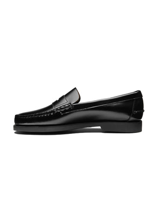 MOCASSINO IN PELLE NERA CON SUOLA GOMMAPIUMA "DAN PO LT" 731243W 902 SEBAGO 