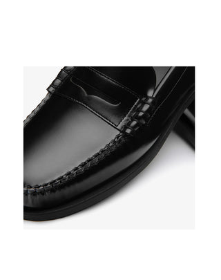 MOCASSINO IN PELLE NERA CON SUOLA GOMMAPIUMA "DAN PO LT" 731243W 902 SEBAGO 