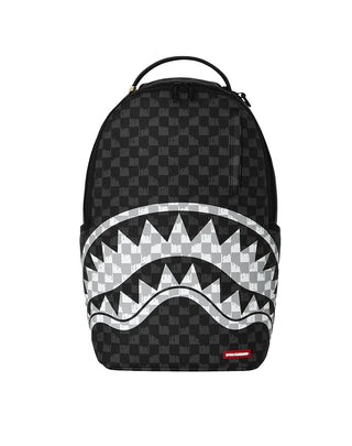 ZAINO UNISEX "BLACK AND WHITE DRIP CHECK SHARK" 910B8553NSZ U SPRAYGROUND 