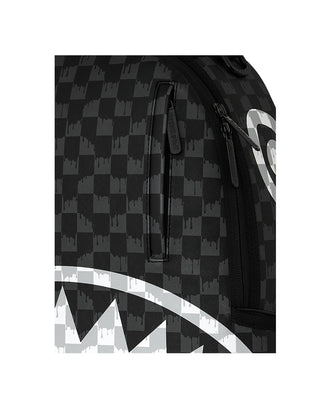 ZAINO UNISEX "BLACK AND WHITE DRIP CHECK SHARK" 910B8553NSZ U SPRAYGROUND 