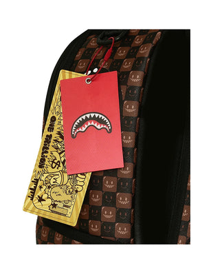 ZAINO "SHARKS IN PARIS WTF BUBBLE BROWN CHECK" 910B8634NSZ U SPRAYGROUND 