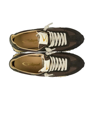 SNEAKERS UOMO " VANTAGE "NYLON E PELLE - EBONY VA3174M E VALSPORT 