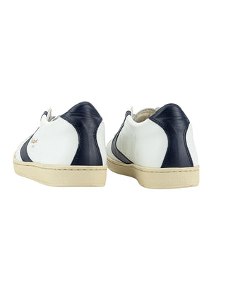 SNEAKERS UOMO IN NAPPA "TOURNAMENT" - BIANCO/BLU VT1237M BB VALSPORT 
