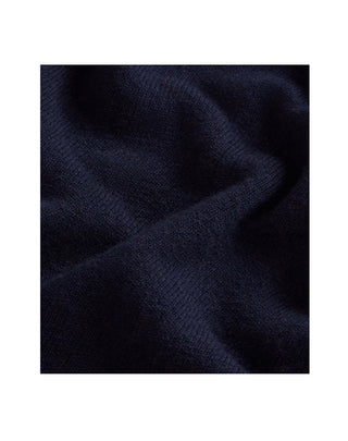 MAGLIONE UOMO IN PURA LANA VERGINE - MELTON BLUE WOKN2063 3989 WOOLRICH 