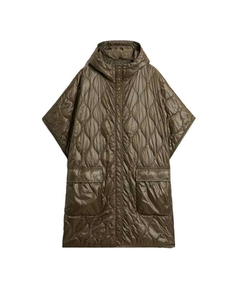 MANTELLA DONNA TRAPUNTATA IN NYLON LEGGERMENTE IMBOTTITO - DARK GREEN WWOU2253 614 WOOLRICH 