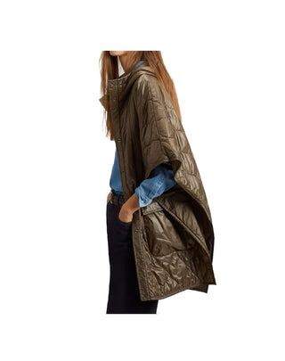 MANTELLA DONNA TRAPUNTATA IN NYLON LEGGERMENTE IMBOTTITO - DARK GREEN WWOU2253 614 WOOLRICH 