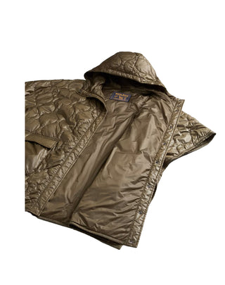 MANTELLA DONNA TRAPUNTATA IN NYLON LEGGERMENTE IMBOTTITO - DARK GREEN WWOU2253 614 WOOLRICH 