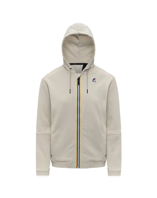 FELPA UNISEX CON CAPPUCCIO " PROSPER POLY COTTON " - BEIGE LT K1126HW 634 K-WAY 