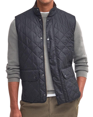 GILET UOMO LOWERDALE - NAVY MGI0245 NY71 BARBOUR 