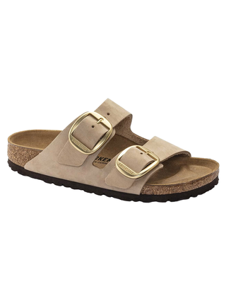 SANDALO ARIZONA CON FIBBIA GRANDE IN PELLE NUBUCK - SAND CASTLE 1024064-S SANDCASTLE BIRKENSTOCK 