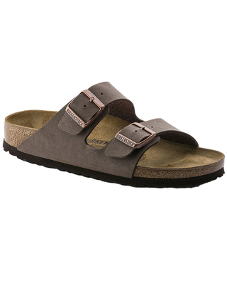 SANDALO ARIZONA PIANTA STRETTA IN BIRKO-FLOR NUBUCK - MOCCA 0151183 MOCCA BIRKENSTOCK 