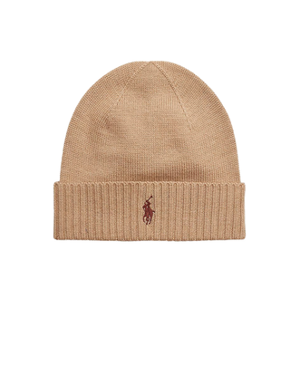 ZUCCOTTO IN PURA LANA CON LOGO - CAMMELLO MEL 710886137 017 RALPH LAUREN 
