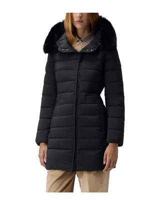 PIUMINO DONNA LUNGO "SERIOLA ML 06 FUR" - NERO PED5458 808 PEUTEREY 