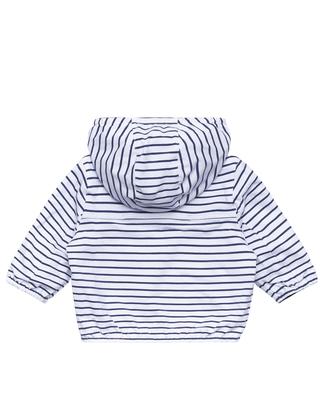 GIUBBINO REVERSIBILE BAMBINO - BLU / RIGA BIANCA BLU