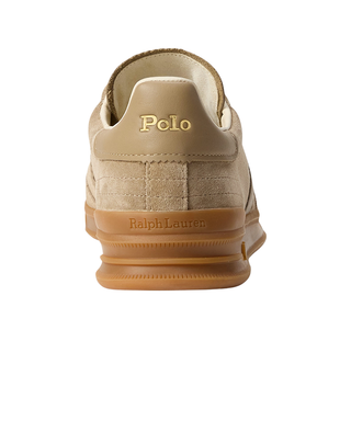 SNEAKERS UOMO " HERITAGE AERA " IN CAMOSCIO - BEIGE 809978010 002 RALPH LAUREN 