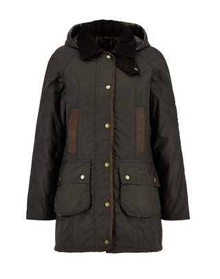 GIACCA DONNA "BOWER WAX" - OLIVE LWX0534 OL71 BARBOUR 