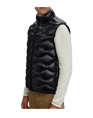 SMANICATO UOMO AD ONDE " DANNY " - NERO INTERNO BEIGE 25WBLUX02081 999EI BLAUER 