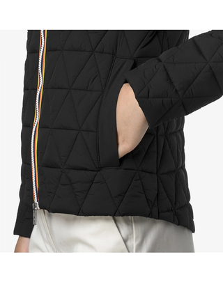 GIUBBINO DONNA "LIL DIAMOND QUILTED WARM" - BLACK PURE K2136EW USY K-WAY 