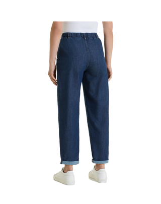 JEANS CARROT CON TASCHE IN LIGHT DENIM - JEANS DN18P7/00001 DENIM RAGNO 