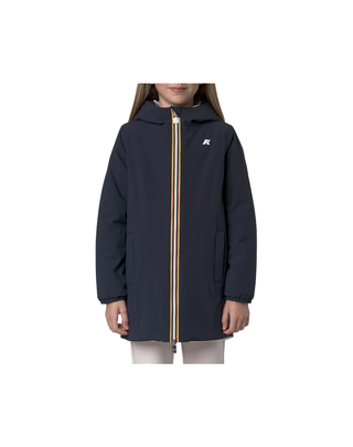 GIUBBINO BAMBINA P.DENISE ST WARM REVERSIBILE - BLUE DEPTH/ROSE HUSHED K11517W- BBN K-WAY 