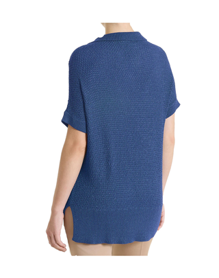 POLO IN MAGLIA LUREX RICE STITCH - OCEANA DS02MG C70 RAGNO 