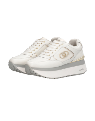 SNEAKERS CON PLATFORM IN PELLE - BIANCO BF5011 01111 LIU JO SHOES 