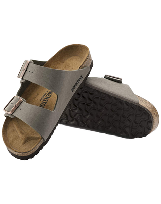 SANDALO ARIZONA PIANTA STRETTA IN BIRKO-FLOR NUBUCK - STONE 0151213 STONE BIRKENSTOCK 